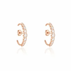 Boucles D'oreilles Liviu Argent Rose Oxyde De Zirconium