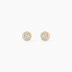 Boucles D'oreilles Or Jaune Vallie Oxydes