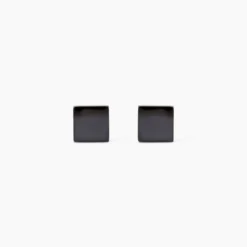 Boucles D'oreilles Pendantes Anne-violaineae Acier Noir
