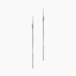 Boucles D'oreilles Pendantes Yaka Argent Blanc