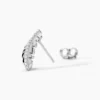 Boucles D'oreilles Pendantes Cynthia Argent Blanc Oxyde De Zirconium