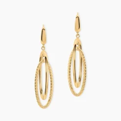 Boucles D'Oreilles Pendantes Marjaana Or Jaune