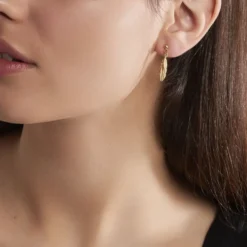 Boucles D'oreilles Pendantes Plaqué Or Kai