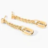 Boucles D'Oreilles Pendantes Eleor Or Jaune