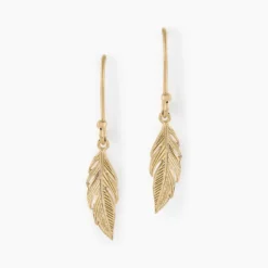 Boucles D'oreilles Pendantes Navette Or Blanc Saphir