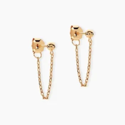 Boucles D'oreilles Pendantes Joska Plaqué Or Jaune