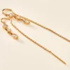Boucles D'oreilles Pendantes Evodie Argent Blanc Oxyde De Zirconium