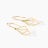 Boucles D'Oreilles Pendantes Menes Or Jaune