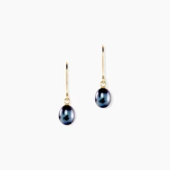 Boucles D'oreilles Pendantes Argent Blanc Stieg