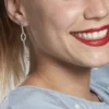Boucles D'oreilles Pendantes Mariana Argent Blanc