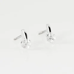 Boucles D'oreilles Pendantes Vera Argent Blanc Oxyde De Zirconium