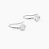 Boucles D'oreilles Pendantes Or Blanc Aedhan Oxydes