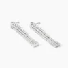 Boucles D'Oreilles Pendantes Serenna Argent Blanc Oxyde De Zirconium