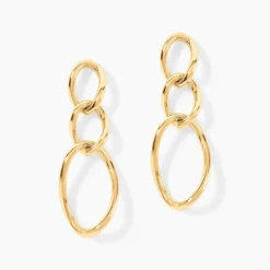 Boucles D'Oreilles Pendantes Edmondo Or Jaune