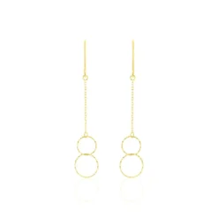 Boucles D'oreilles Pendantes Leonetta Or Jaune