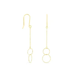 Boucles D'oreilles Pendantes Leonetta Or Jaune