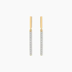Boucles D'oreilles Pendantes Alayna Or Jaune Diamant