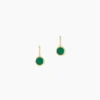 Boucles D'oreilles Pendantes Lucky Gems Or Jaune Malachite