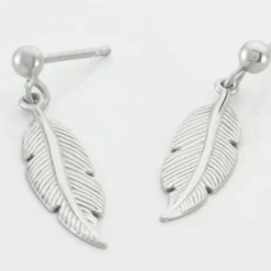 Boucles D'oreilles Pendantes Argent Blanc Irene