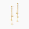 Boucles D'Oreilles Pendantes Brooks Or Jaune