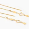 Boucles D'Oreilles Pendantes Khalilah Or Jaune