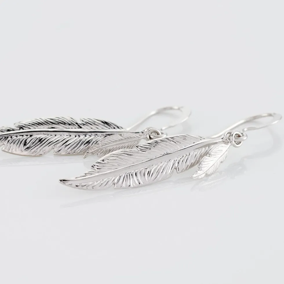 Boucles D'oreilles Pendantes Violka Argent Blanc
