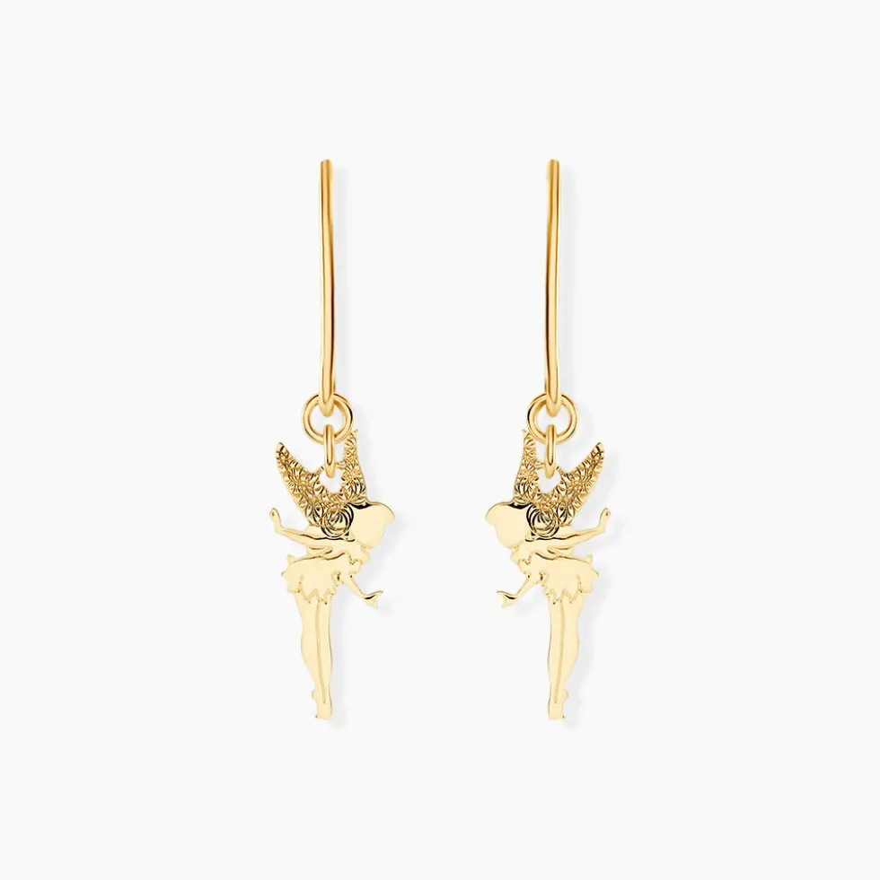 Boucles D'oreilles Pendantes Fee Or Jaune