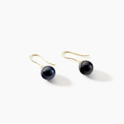 Boucles D'oreilles Pendantes Severiane Or Jaune Perle De Culture