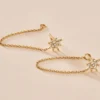 Boucles D'oreilles Pendantes Kettil Or Jaune Oxyde De Zirconium