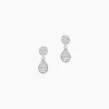 Boucles D'oreilles Pendantes Aletha Argent Blanc Oxyde De Zirconium
