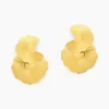 Boucles D'oreilles Puces Acier Jaune
