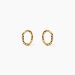 Boucles D'Oreilles Puces Aleria Plaqué Or Jaune