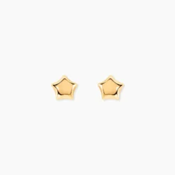 Boucles D'oreilles Puces Alphonsine Etoile Or Jaune
