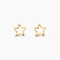 Boucles D'oreilles Puces Alphonsine Etoile De Mer Or Jaune