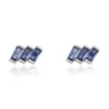 Boucles D'oreilles Puces Andy Argent Blanc Oxyde De Zirconium