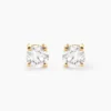 Boucles D'Oreilles Puces Aphrodite Ld Or Jaune Diamant Synthétique