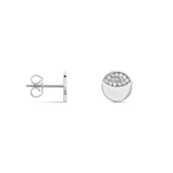Boucles D'oreilles Puces Argent Grissil Oxydes De Zirconium