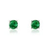 Boucles D'oreilles Puces Argent Blanc Dwight Oxydes De Zirconium