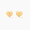 Boucles D'oreilles Puces Aricia Coeur Or Jaune