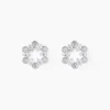 Boucles D'Oreilles Puces Astrea Argent Blanc Oxyde De Zirconium