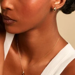 Boucles D'Oreilles Puces Aziz Or Jaune