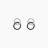 Boucles D'oreilles Puces Bella Or Blanc Diamant
