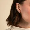 Boucles D'Oreilles Puces Belovia Or Jaune Topaze