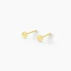 Boucles D'oreilles Puces Berangere Cercle Or Jaune