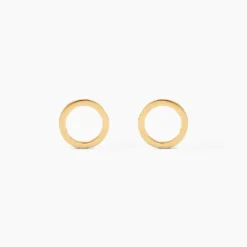 Boucles D'oreilles Puces Berangere Cercle Or Jaune