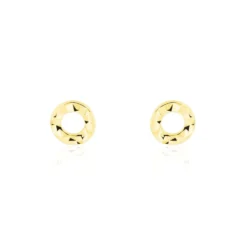 Boucles D'oreilles Puces Berangere Cercle 3 Or Jaune