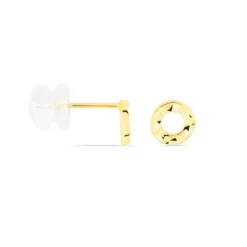Boucles D'oreilles Puces Berangere Cercle 3 Or Jaune