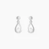 Boucles D'oreilles Puces Bethilda Argent Blanc Oxyde De Zirconium