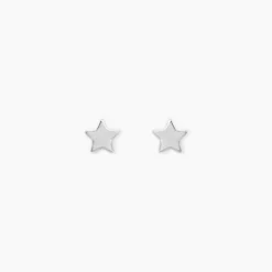 Boucles D'oreilles Puces Celesta Argent Blanc