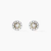 Boucles D'oreilles Puces Charletta Or Jaune Diamant